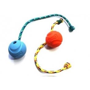 CHUCKIT FETCH BALL I FARVERNE BL OG ORANGE - 
