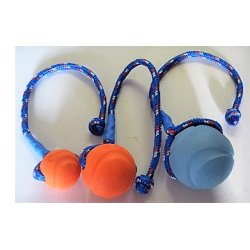 CHUCKIT FETCH BALL I FARVERNE BL OG ORANGE - "2 STR. OG DIVERSE SEJLTOV (ALM. SAMT GENNEMGENDE)"