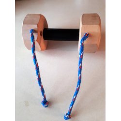 IPO-APPORTBUKKE "DOGSPORT" MED SEJLTOV OG ET UDSKIFTELIG MIDTERSTYKKE AF FDA GODKENDT GUMMI. "VLG IMELLEM 2 STRRELSER"