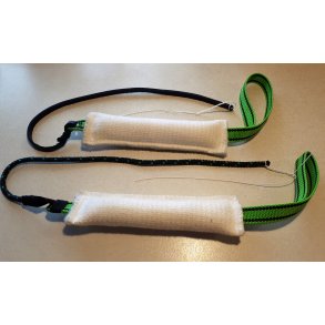 BIDEPLSE MED PISKESNERT AF WHITE LINE MED 1 HNDTAG - MEDIUM HRD MODEL. STR. L. 25 x . 4 CM. 