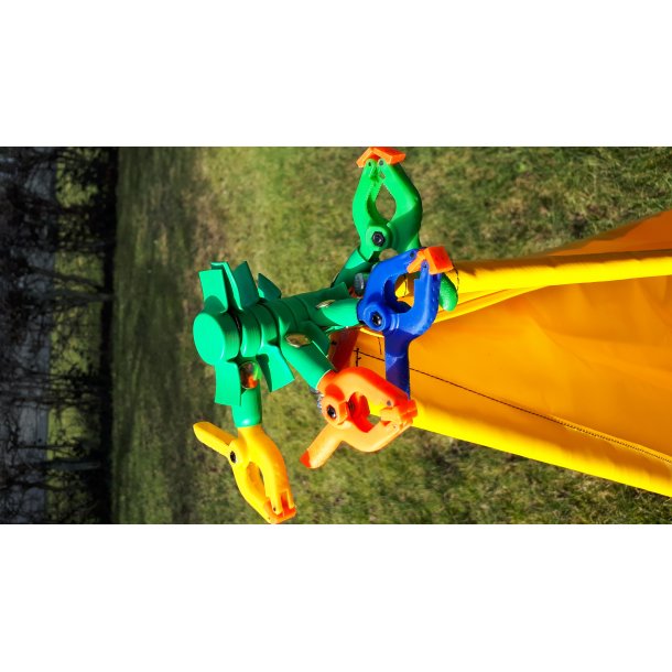 MAGNETST MED KLEMME ""BOLDHOLDER TIL RONDERING AF TELTSKJUL"" - DIVERSE FARVER.