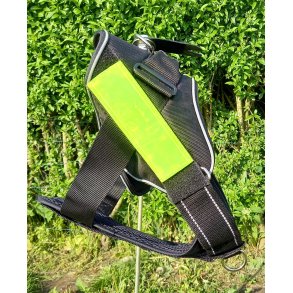 NYLONSELE BLDT POLSTERT M/BRYSTPLADE + HNDTAG OG SNAPLS 