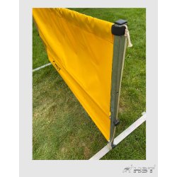 FLUGTSPRING "NY SAFE-MODEL" HJDEJUSTERBART (CA. 50, 75 OG 100 CM) MED EN KRAFTIG GUL PRESSENNING.