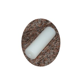 IPO-APPORTBUKKE M/UDSKIFTELIG MIDTERSTYKKE AF HVID NYLON 