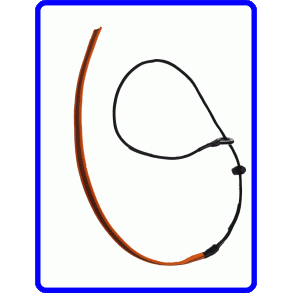 INDVIRKNINGS-HALSBND M/1 KUGLE + 40 CM LANGT ANTISLIP-HNDTAG 