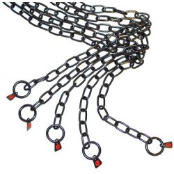 HS SPRENGERKDE AF "SORT" RUSTFRIT STL - LED . 3 x 25MM. "VLG IMELLEM 7 LNGDER FRA 39 TIL 72 CM"