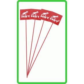 SPORFLAG P 58 CM - RD M/ HST LOGO.