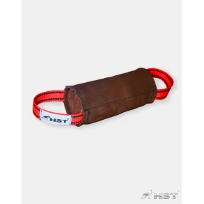 BIDERULLE AF LDER MED 2 HNDTAG- STR. . 8 x L. 18 CM.