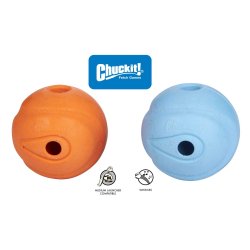CHUCKIT WHISTLER BALL (FLJTEBOLD MED TOV) I FARVERNE BL ELLER ORANGE - "VLG IMELLEM 3 STRRELSER OG DIVERSE MULTIFLET- ELLER SEJLTOV"