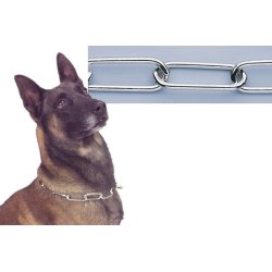 DOGSPORT-KDE AF RUSTFRIT STL - LED . 3 x 43MM. "VLG IMELLEM 5 LNGDER FRA 50 TIL 66 CM"
