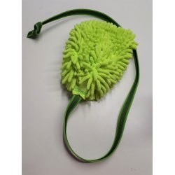 HVALPE-DUMMY "MIKROFIBERHANDSKE" MED 1 MTR. ANTISLIPLINE. "STR. L. 25 x B. 17 CM" (VLG IMELLEM DIVERSE FARVER)