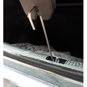 BAGKLAPHOLDER AF RUSTFRIT STL - LNGDE 25 CM. 