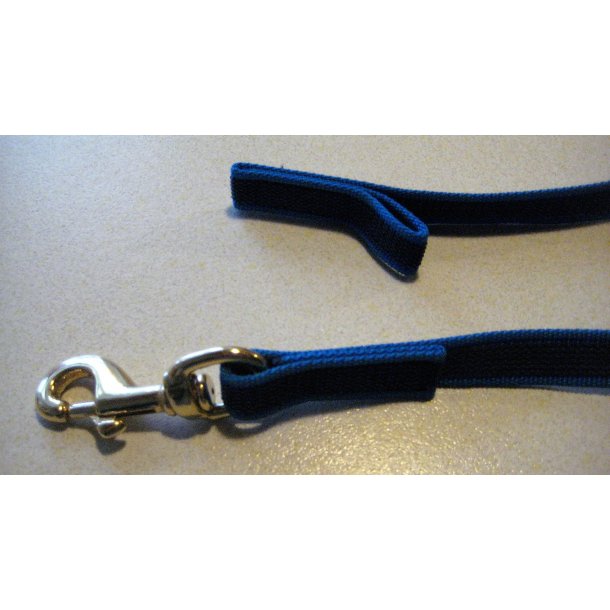 ANTI-SLIPLINE "DOGSPORT" DELUXE MED SPECIEL HÅNDSTOP AF 20MM GUMMIBELAGT WEBBINGBÅND MED MESSING KARABIN - GUL.