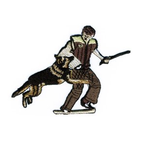 FIGURANT MED SCHÆFERHUND.