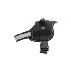 DOGTECH K-9 HETZ-SELE MED BRYSTPLADE - SORT. (KUN STR. XL) ""TILBUD SPAR 100,00 KR""